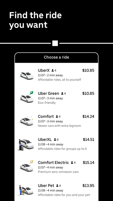 Uber - Request a ride screenshot 4