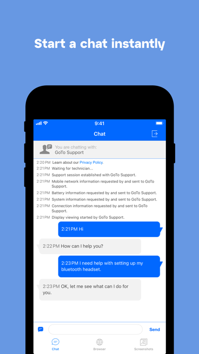 LogMeIn Rescue Customer screenshot 3