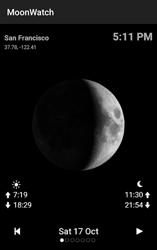 Moon Calendar Watch screenshot 1