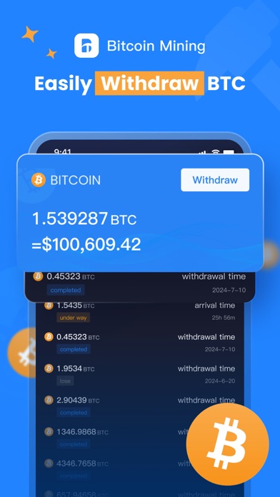 Bitcoin mining - Crypto Miner screenshot 3