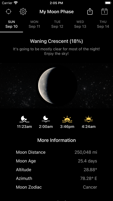 My Moon Phase Pro screenshot 1