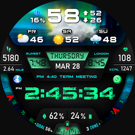 PER27 Digital Watch Face screenshot 43