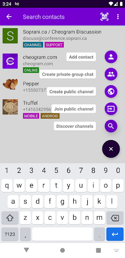Cheogram (Jabber, Call, Text) screenshot 3