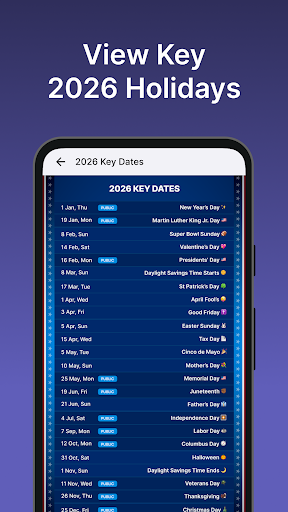 2026 Calendar Launcher screenshot 3