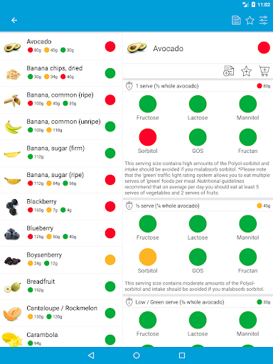 Monash University FODMAP diet screenshot 12