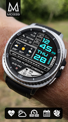 MD339 Digital watch face screenshot 1