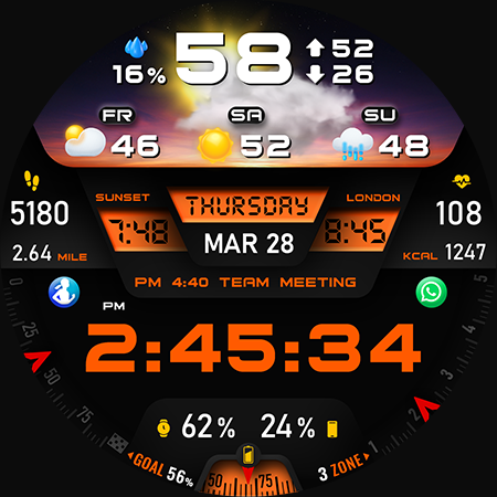 PER27 Digital Watch Face screenshot 45