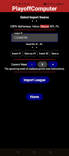 PlayoffComputer screenshot 2
