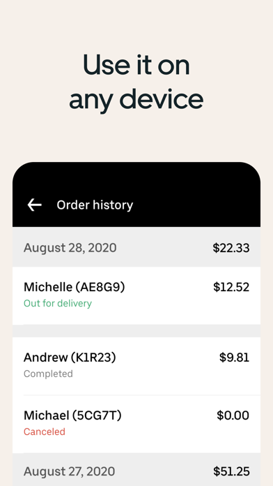 Uber Eats Orders screenshot 4