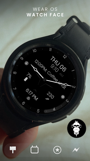 Minimal Black v30 Watch Face screenshot 5