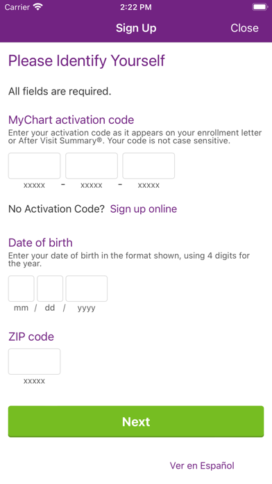 Trinity Health MyChart screenshot 2