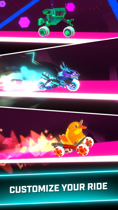 Rider Worlds - Neon Bike Races screenshot 6