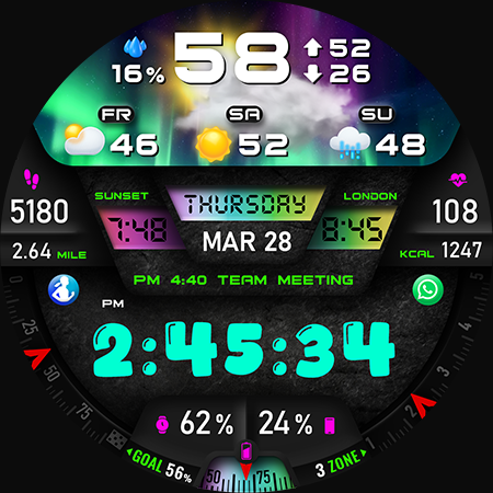 PER27 Digital Watch Face screenshot 47