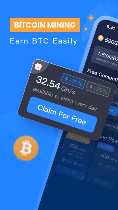 Bitcoin mining - Crypto Miner screenshot 1