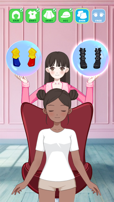 Left or right: Magic Dress up screenshot 2