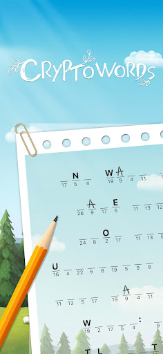 Cryptoscapes - Brain Word Game screenshot 1