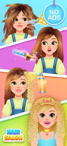 Hair Salon Games For Kids screenshot 1
