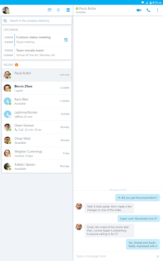 Skype for Business for Android screenshot 13