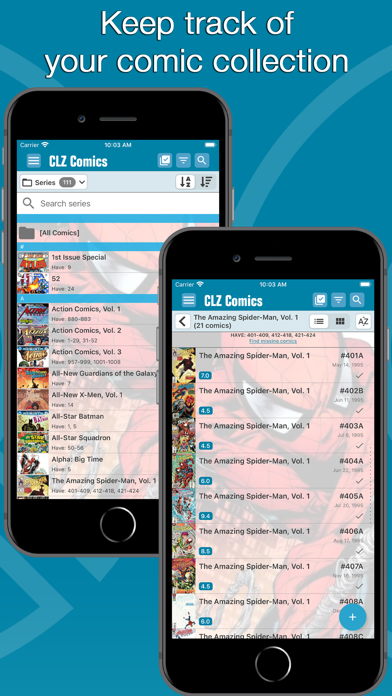 CLZ Comics comic book database screenshot 1