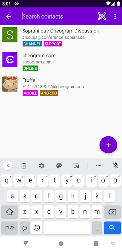 Cheogram (Jabber, Call, Text) screenshot 2