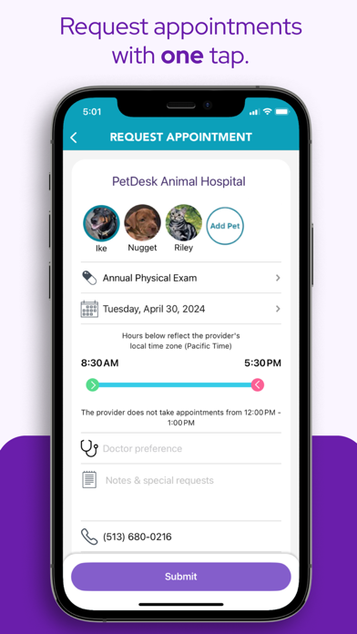 PetDesk - Pet Health Reminders screenshot 1
