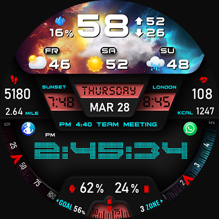 PER27 Digital Watch Face screenshot 44