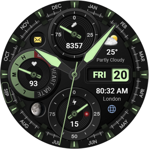 WFP 339 Ultra watch face screenshot 40