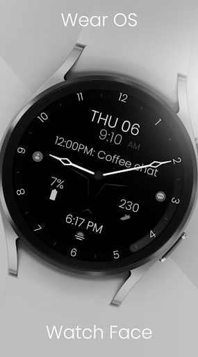 Minimal Black v30 Watch Face screenshot 6