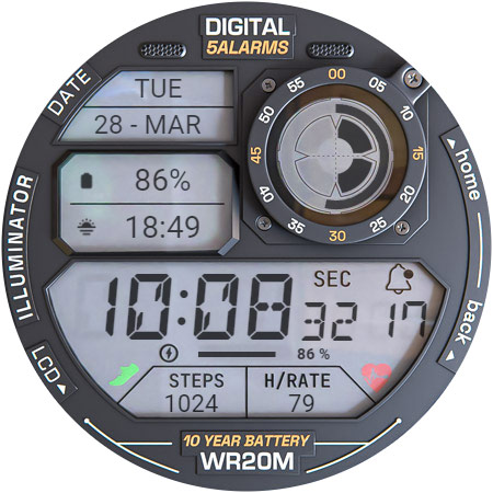ILLUMINATOR Digital Watch face screenshot 34
