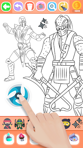 Boys Ninja Coloring & Memory screenshot 13