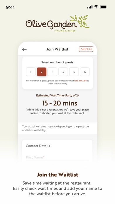 Olive Garden Italian Kitchen screenshot 3