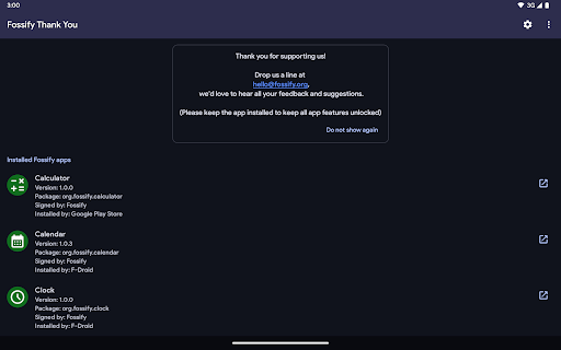 Fossify Thank You screenshot 7