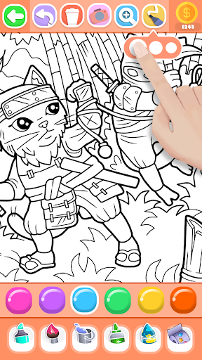 Boys Ninja Coloring & Memory screenshot 18