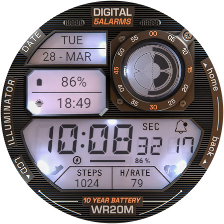 ILLUMINATOR Digital Watch face screenshot 40