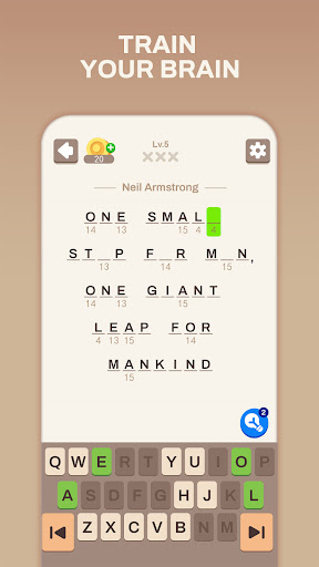 Cryptogram Word - Puzzles Game screenshot 1