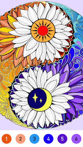 Mandala Color by Number Book screenshot 2