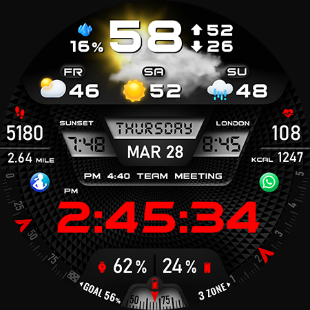 PER27 Digital Watch Face screenshot 48