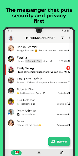 Threema. The Secure Messenger screenshot 1