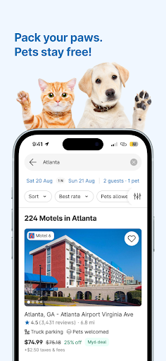 Motel 6: Book Hotels,My6 Deals screenshot 2