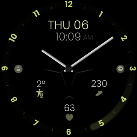 Minimal Black v30 Watch Face screenshot 13
