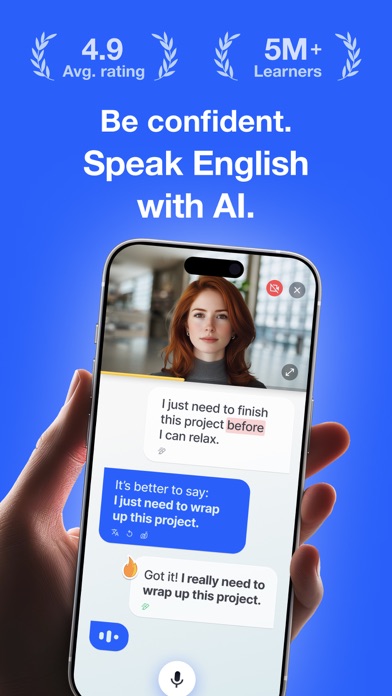 Speak English with Loora AI screenshot 1