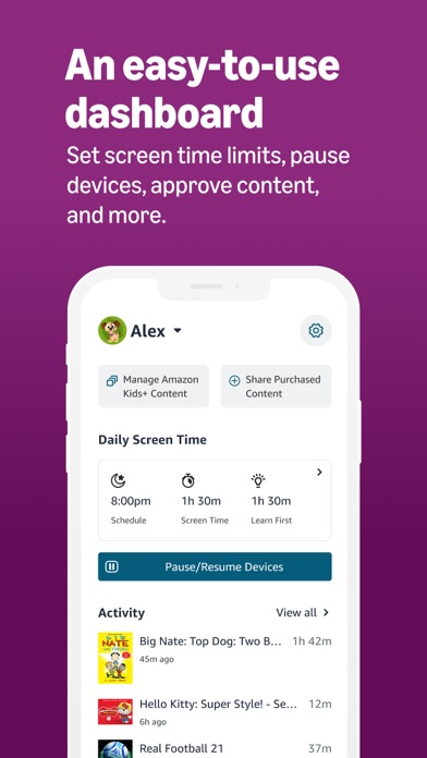Amazon Kids Parent Dashboard screenshot 2