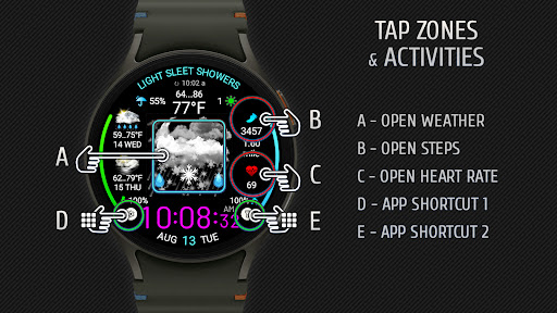 Weather watch face W5.5 screenshot 18