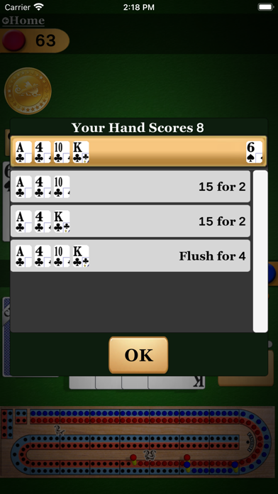 Cribbage Pro Online! screenshot 4