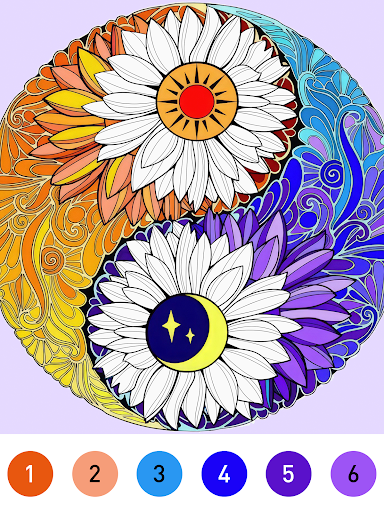 Mandala Color by Number Book screenshot 12