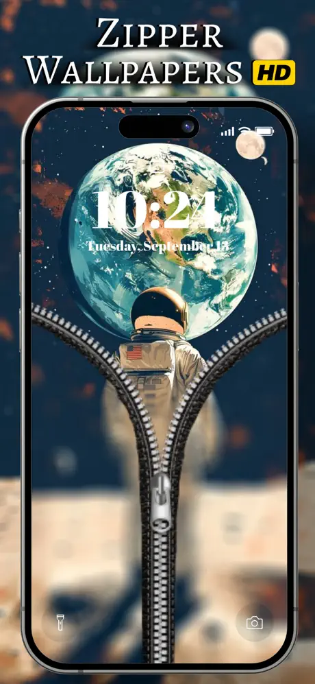 Zipper Lock Screen Wallpapers screenshot 1