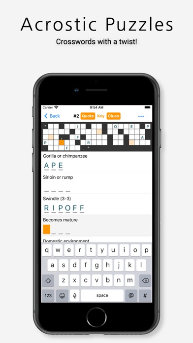 Acrostic Crossword Puzzles screenshot 1
