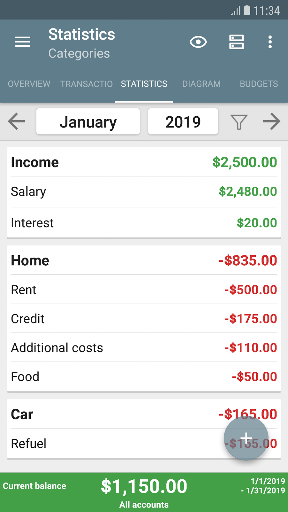 My Budget Book screenshot 2