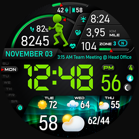 PER23 Digital Watch Face screenshot 15