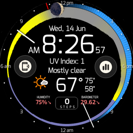 SkyHalo Weather for Wear OS screenshot 1